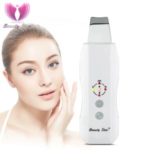 Instrument Beauty Star Ultrasonic Skin Scurbber Massager Machine Facial Nettoyage de peau Anion Face Soins de la peau Ultrasons PEPHER