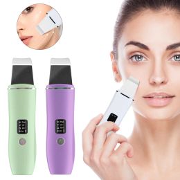 Instrument EMS Ultrasone Skin Scrubber Trilling Facial Spatel Peeling Shovel Ion Acne Blackhead Remover Pore Cleaner Deep Face Cleaning