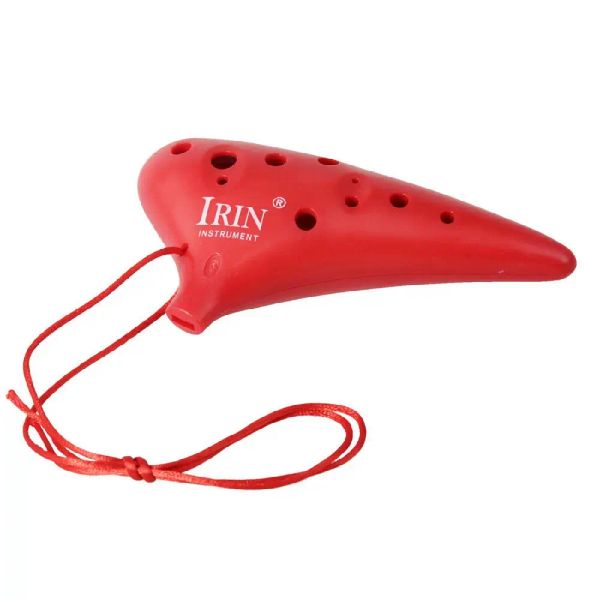 Instrument irin 12 trous plastique alto c flûte ocarina pour amateur de musique et débutant