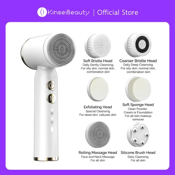 Instrument kinseibeauty visage nettoyage brosse chaude compresse à froid thérapie faciale exfoliant le nettoyeur de pores