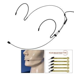 Instrument Nieuwe dubbele earhook headset microfoon hoofdmicrofoon voor Sennheiser voor Shure Wireless met omnidirectionele condensorcartridge