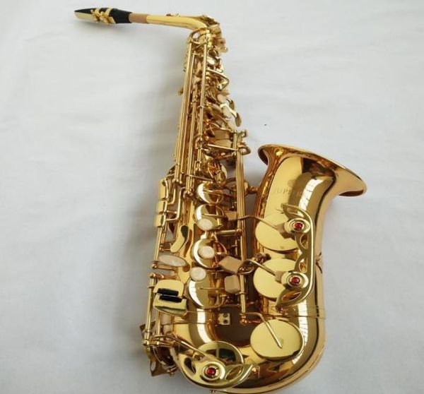 Instrument New Taiwan Jupiter Jas567 Alto Eb Tune Saxophone Gold Laquer Sax avec case Bouth Poince Professional 8155656
