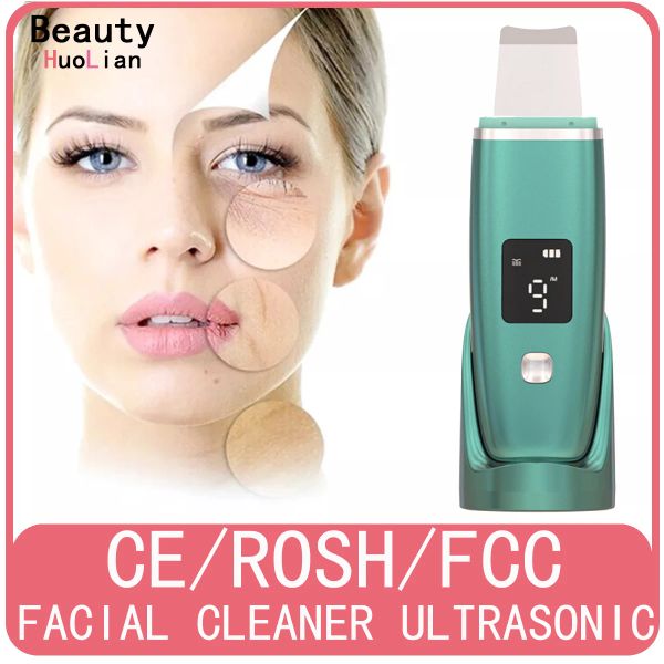 Instrumento Cleaner facial Portable Fuerra de piel muerta ultrasónica para el dispositivo de rejuvenecimiento de fotones de iones ultrasónicos