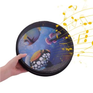 Instrumenten 8/10 inch Hand Drum Solid houten oceaan drum zeegolf drumframe drum Gentle Sea Wave Sound Musical Toy Three Types