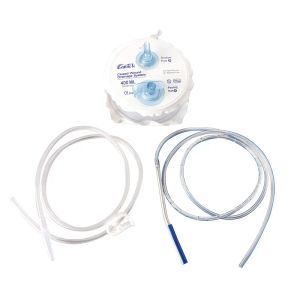 Instruments Canack Système de drainage des plaies fermées pour animaux de compagnie Tubes en PVC et connecteur en Y Trocar en acier inoxydable Ensemble de drainages à ressort en PVC de haute qualité