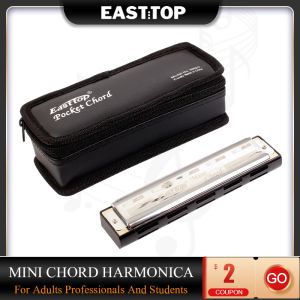 Instruments EASTTOP MN20 (T22) Mini Chord Harmonica Harmonica de haute qualité avec un très bon son pour les adultes professionnels et les étudiants