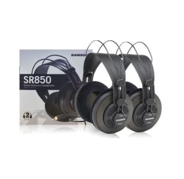 Instruments Hot Sell Pair Original Samson SR850 Professional Monitor Headphone Semiopen Studio Headset 2 Pieces Package