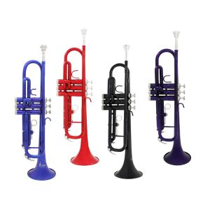 Instrumentos m mbat color trompeta musical bb b trompeta trompeta profesional instrumento de trompeta de latón