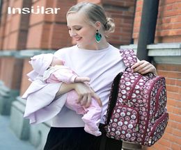 Insulaire nouveau Style grande capacité bébé couche-culotte sac à dos mode couche à langer sac à dos maman poussette Bag2321598