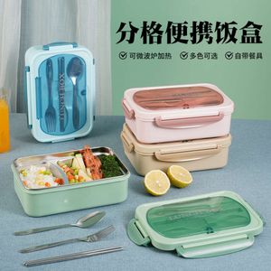 Geïsoleerde verdeelde magnetronoven, 304 roestvrij staal Bento Student Lunch Box, vrouwelijk werkgebruik