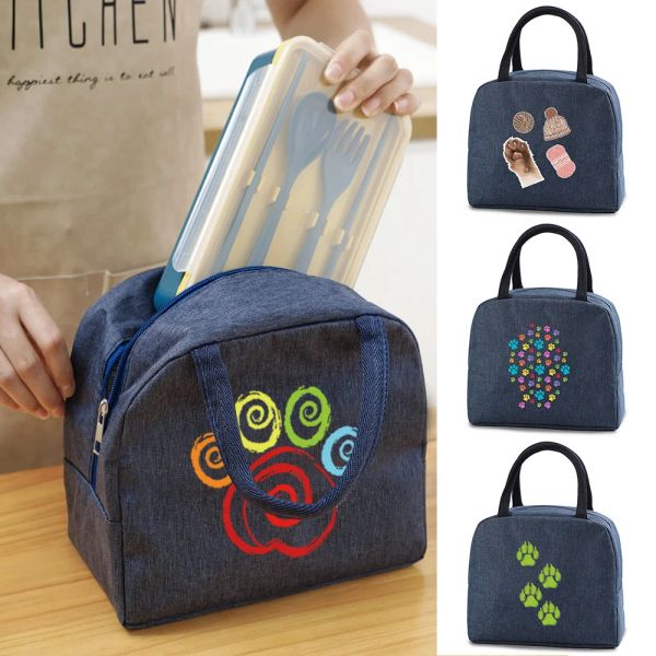 Bolsas de cena de almuerzo aislantes para niños pequeños alimentos enfriamiento de la bolsa de almuerzo termal aislado bolsos para mujeres