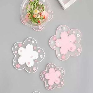 Table d'isolation Cherry Blossom Heat Mat Family Office Anti-Skid Tea Milk Mug Café Course Coaster