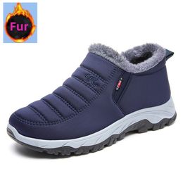 Isolation Unisexe Winter Sneakers moelleux Men les femmes Gardez les chaussures de randonnée au chaud confort