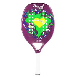 Raqueta de tenis de playa INSUM de 22 mm, raqueta de Padel con agarre redondo de fibra de carbono súper suave EVA 231225