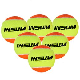 INSUM Balles de tennis de plage Raquette de tennis de plage Professionnel 50% Pression standard 12/16/25 Pack pour balles d'entraînement en plein air sur la plage 240304