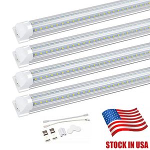 Geïntegreerde 8FT 2.4M 72W LED T8 TUBE SMD2835 Hoge Bright Light 8 Feet 7200LM 100-305V TL-TLICHE LIGHTING GRATIS VERZENDING