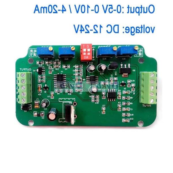 Circuitos integrados 0-5V 0-10V 4-20MA Sensor de celda de carga Amplificador Pesaje Transmisor Voltaje Convertidor de corriente Voltaje de trabajo DC 12-2 Rxmf