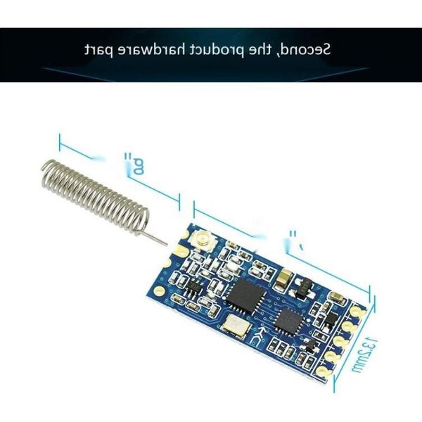 Circuits intégrés 10PCS 433Mhz HC-12 SI4463 SI4438 Module de port série sans fil 1000m Remplacer etooth nouveau et original Npqxd