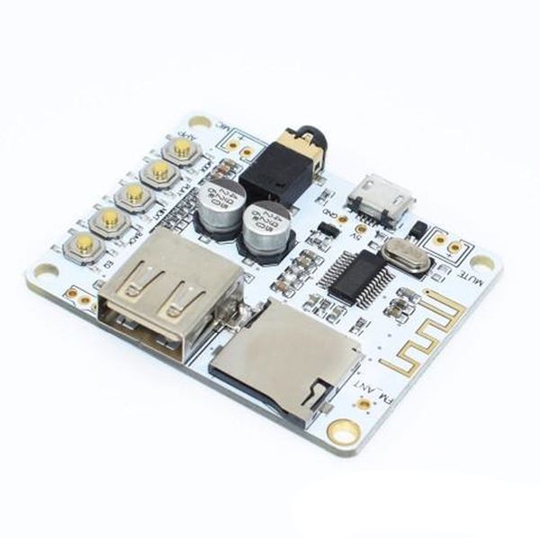 Circuits intégrés 10pcs Carte récepteur audio etooth avec fente pour carte USB TF décodage sortie préampli de lecture 5V 2.1 module de musique stéréo sans fil
