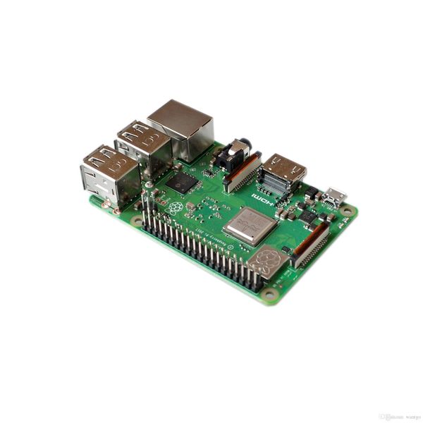 Circuitos integrados 10PCS / LOT nuevo original Raspberry Pi 3 Modelo B enchufe incorporado Broadcom 1.4GHz quad-core 64 bit procesador Wifi Bluetooth
