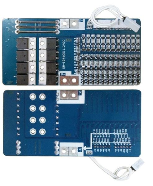 Circuitos integrados 12S 40A 50,4 V li-ion BMS PCM Placa de protección de batería para placa de circuito de paquete de celdas de bicicleta eléctrica