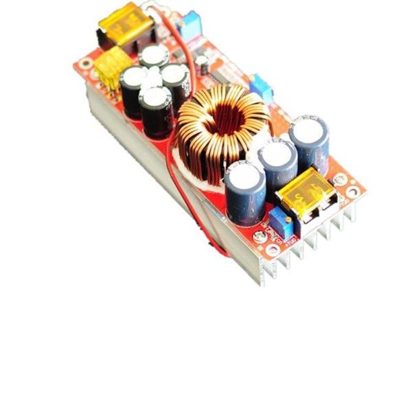 Circuits intégrés 1800W 40A CC CV Boost Converter DC-DC Step Up Alimentation Module réglable DC 10V-60V à 12V-90V Kit de bricolage électrique Lhrd