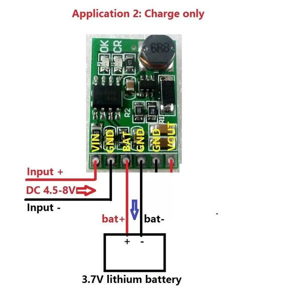 Circuitos integrados 2IN1 5V UPS Power Diy Board Charger Step-up DC DC Converter Module 3.7V Li-ion LiPo