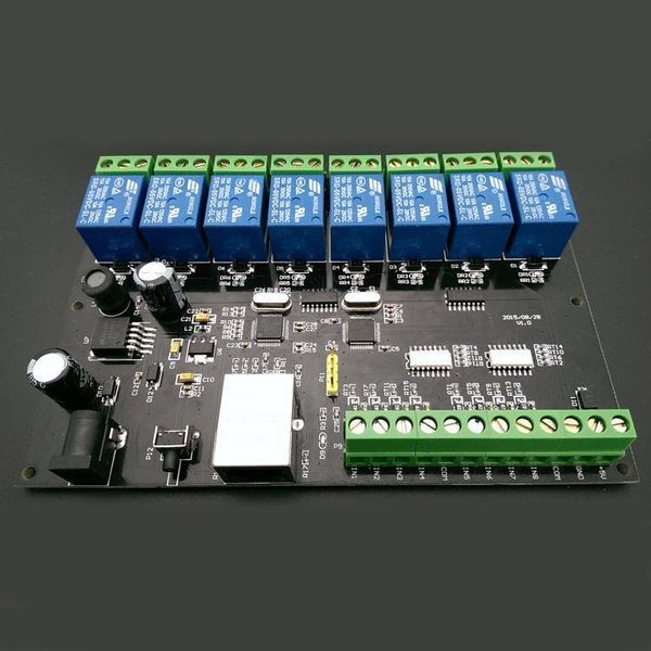 Circuitos integrados Relé de red de 8 vías Controlador de acceso IP/Ethernet TCP MODBUS 8 en 8 fuera de la transmisión del interruptor