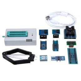 Circuits intégrés Mini TL866II Pro USB BIOS Kit de programmeur universel MCU haute vitesse avec adaptateur 9 pièces EEPROM