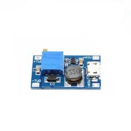 Circuitos integrados MT3608 DC-DC Módulo de aumento de placa de impulso ajustable 2A con MICRO USB 2V - 24V a 5V 9V 12V 28V LM2577 Cedvq