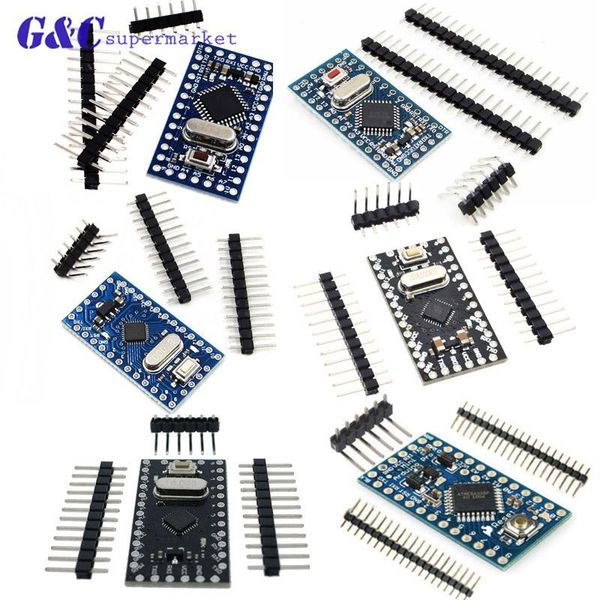 Circuits intégrés Pro Mini Atmega168/328 328 ATMEGA328 3.3V 5V 8MHz 16MHZ pour Arduino
