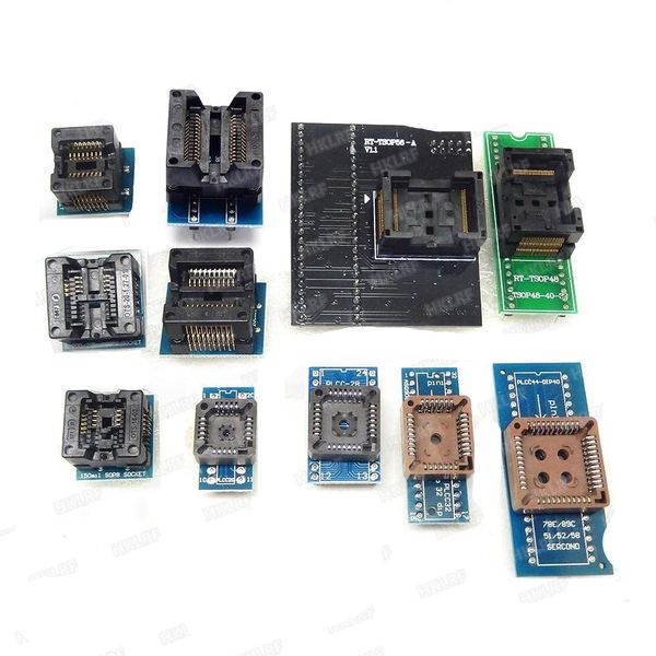 Circuits intégrés RT809H EMMC-NAND PROGRAMMER Flash TSOP-VSOP-SSOP Adaptateur 16 adaptateurs SOP8 Test Clip IC Extractor