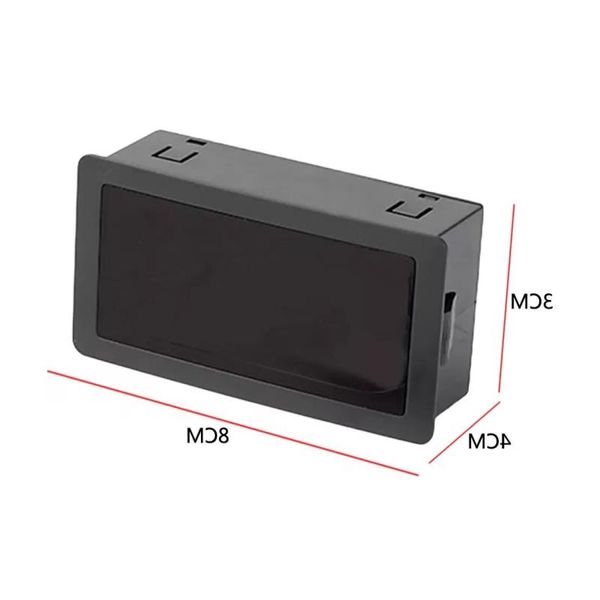 Circuitos integrados Tacómetro RPM Velocidad 5-9999RPM Digital LED Tacho Medidor Medidor Hall Interruptor de proximidad Sensor Imán Rojo Wggng