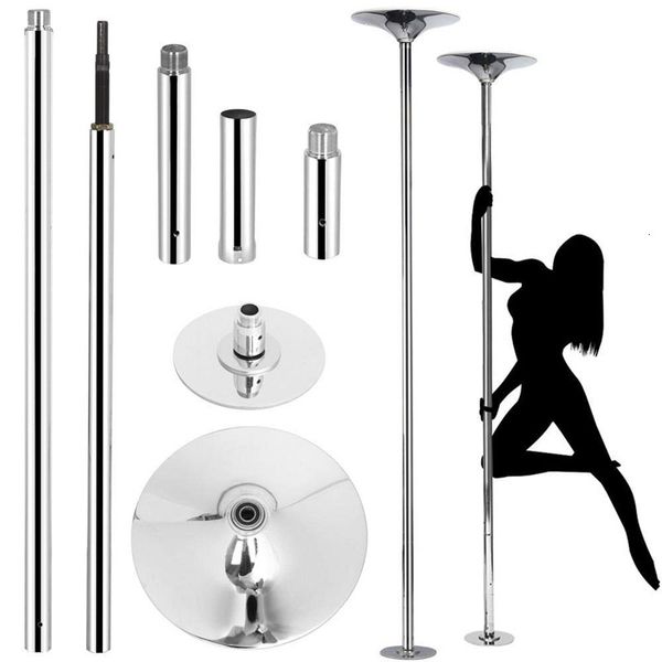 Integrated Fitness Equip 45mm Professional Golden Stripper Pole Dance Spin Amovible Home Exercise Training D POLE Kit Gratuit 230616