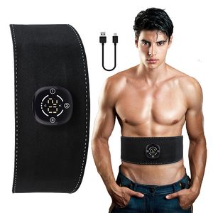 Geïntegreerde fitnessuitrusting Buikspierstimulator Elektrisch EMS-trainer Toner USB Oplaadbaar Abdominale vibratiegordel Lichaam Taille Buik Gewichtsverlies 230617