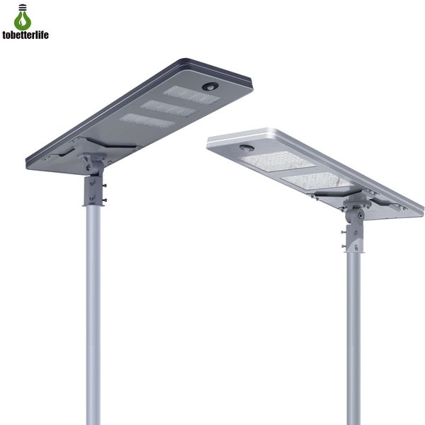 Farola Solar Led integrada, 20W/30W/40W/50W/60W/80/100W/120W, Sensor de movimiento PIR impermeable, iluminación de carretera para exteriores