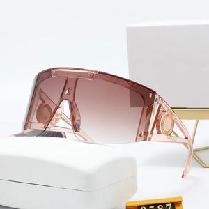 Gafas de sol integradas para mujer, diseñadores, parasol, protección para los ojos, gafas de sol para mujer, lentes de una pieza, decoloración de las gafas, evita arañazos, gafas americanas.