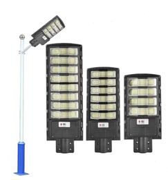 Intégration 400W 600W 800W Lampadaire solaire LED Lampe solaire extérieure avec télécommande IP65 Capteur de mouvement étanche 6500K Dayli3657138