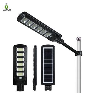 Farolas solares de 50W, 100W, 200W, 300W, Sensor de movimiento al aire libre, luz de pared Led de 3 modos con Control remoto, montaje en pared o poste