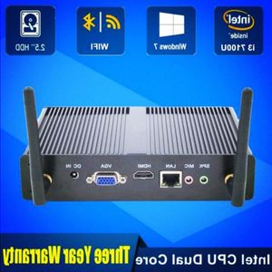 Livraison gratuite Intel Core i3 7100U 6006U Mini PC Windows 10 Barebone Computer DDR3 24GHz Dgekr