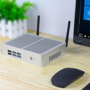 Freeshipping Intel Core i3 7100U i5 7200U i7 4500U Mini PC Windows 10 Nettop 4K HTPC Computer da ufficio HD-MI VGA 4x USB30 2x USB20 WiFi Eukt