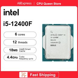 Processeur Intel Core i512400F 12e 440GHz 6 12 fils, 10nm L318M LGA1700, prise en charge du jeu de puces B660 240123