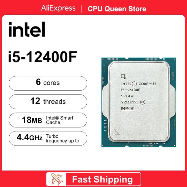 Procesador Intel Core i512400F 12th 440GHz 6 12 hilos CPU 10NM L318M LGA1700 soporte para juegos B660 Chipset 240126