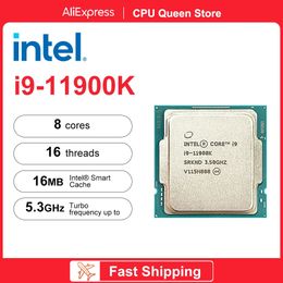 Intel Core i911900K i9 11900K 35 GHz 8Core 16Thread 11e DDR4 CPU-processor 16M 125W LGA 1200 Gaming-processor 240123