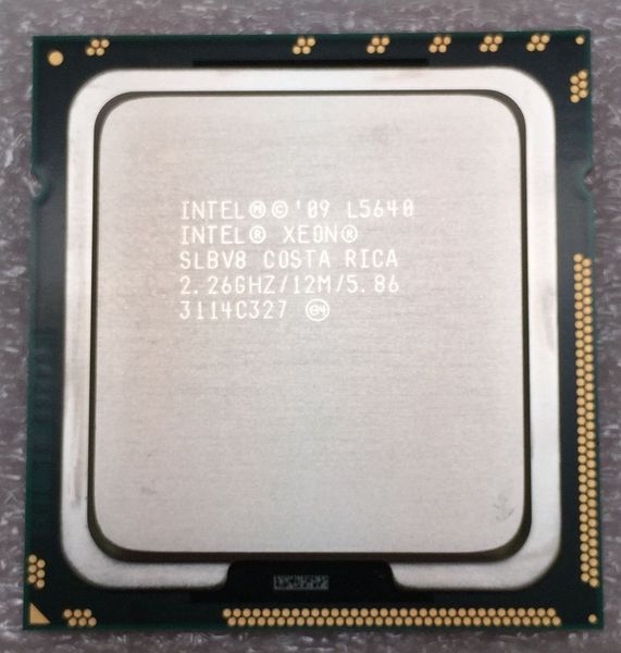 Processeur de serveur Intel Xeon L5640 2,26 GHz 12 Mo 5,86 GT/s SLBV8 LGA1366