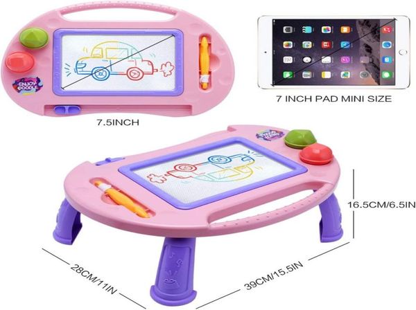 Intelligentie Magnetische tekentafel Tafel Peuterspeelgoed Uitwisbare Doodle Schrijfbord Kleurrijk 2 patronen8837971