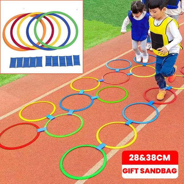 Jouets d'intelligence 10 pièces jeu d'anneau de marelle jouets pour enfants PE aide pédagogique Sport jouet intégration sensorielle formation jeu ensemble enfants d'âge préscolaire 230711