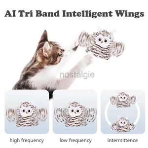 Intelligentie speelgoed 1pcs FOFOS Twee Fuli Intelligent Uil Kat Speelgoed Gesimuleerd Hi Elektrisch Ontspanning Plezier Zelf Vogel Opladen Automatisch X0F3 24327