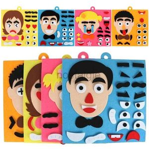 Jouets d'intelligence 30CM jouets d'enfants à monter soi-même changement d'émotion Puzzle créatif Expression faciale apprentissage Montessori pour enfants ensemble drôle 24327