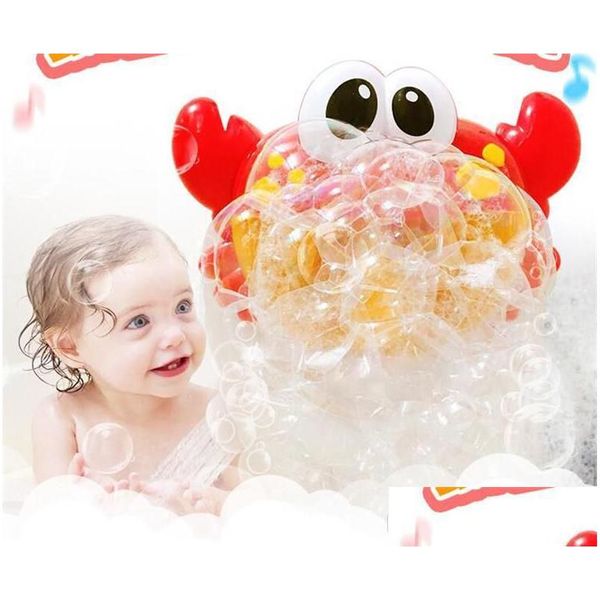 Juguetes de inteligencia 48 Unids / lote Cangrejos de burbujas de Corea para niños Baño divertido Fabricante de música Bañera Piscina Jabón de natación Hine Niños Baño Bab Dhfzh